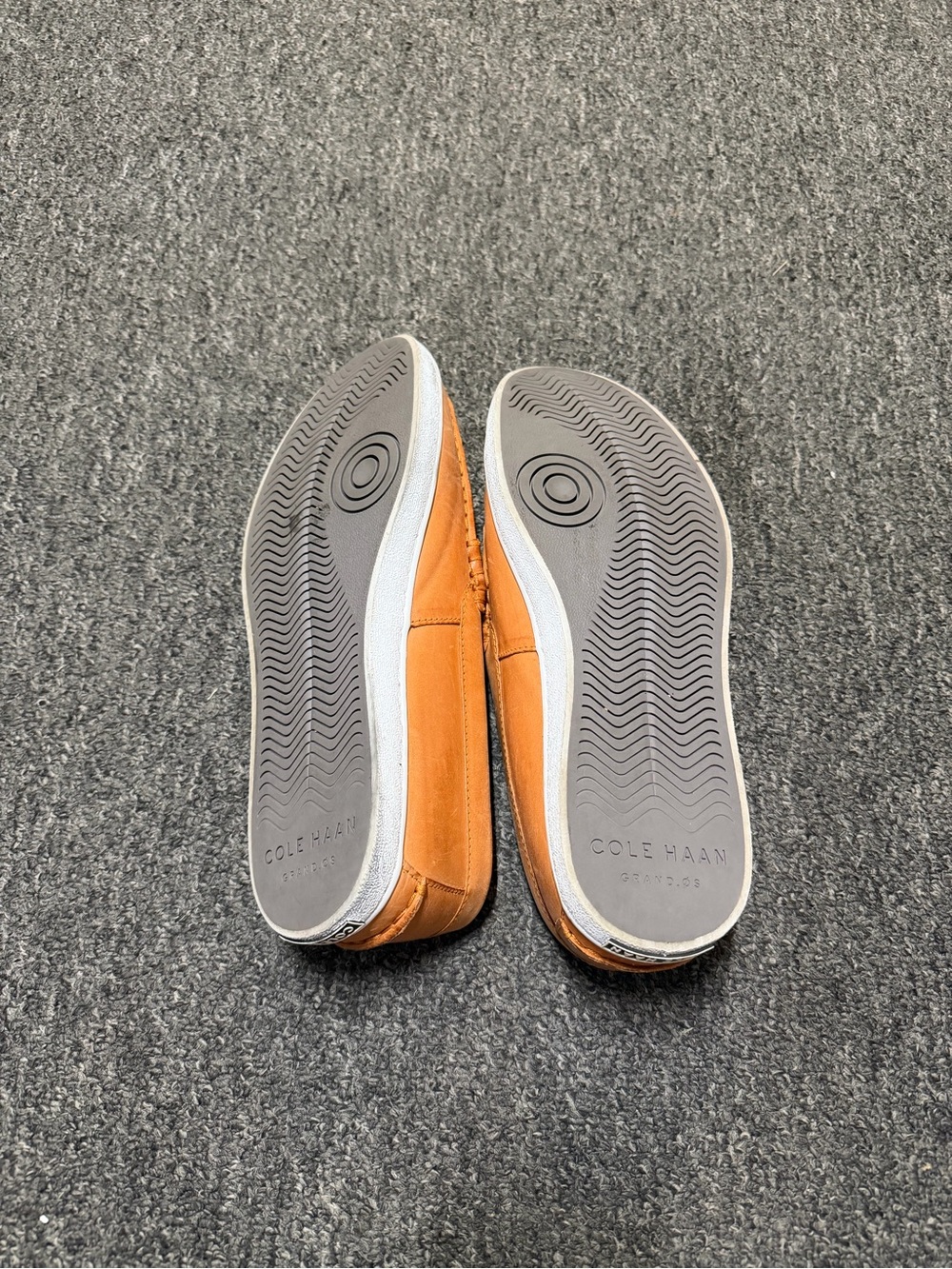 Cole Haan Men's Cognac Leather Penny Slip-Ons - Picture 4 of 5